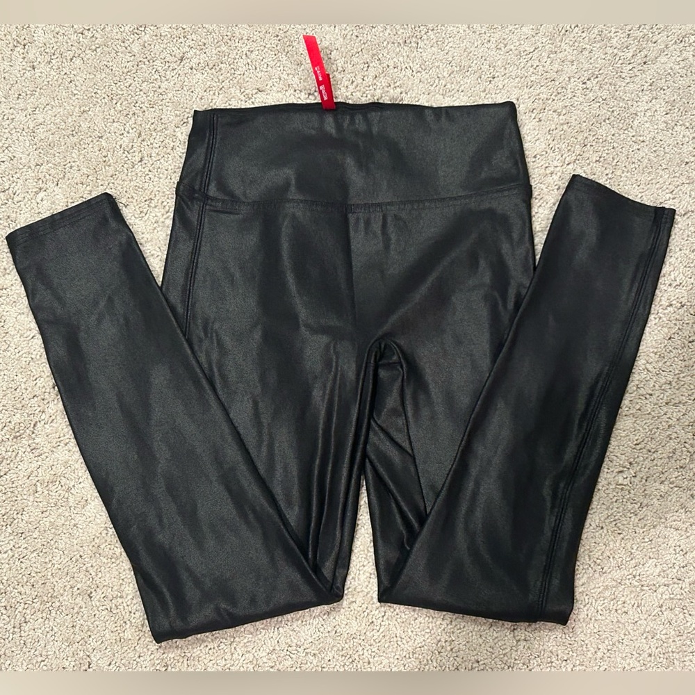 SPANX Black Leggings with Red Tag